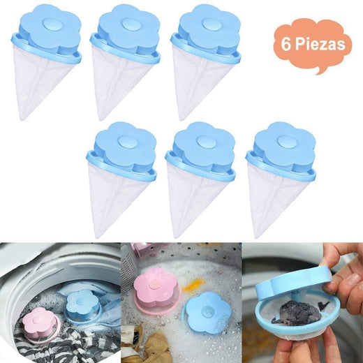 Bolsa de Filtro Removedor de Pelo y Pelusa, 3 Piezas/6 Piezas.