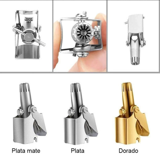 Recortadora manual de pelo de nariz de acero inoxidable