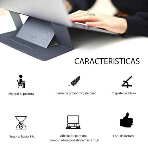 Soporte para portátil ultrafino invisible