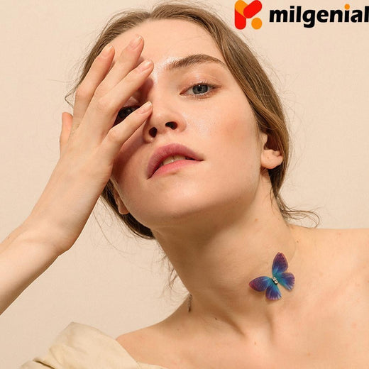 Collar invisible de mariposa