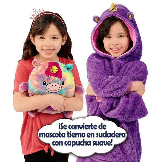 Sudadera con capucha con forma de mascotas extragrande, cómoda y cálida para niños