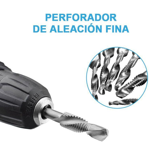 Brocas de Taladro de Perforar y Roscar 6 piezas
