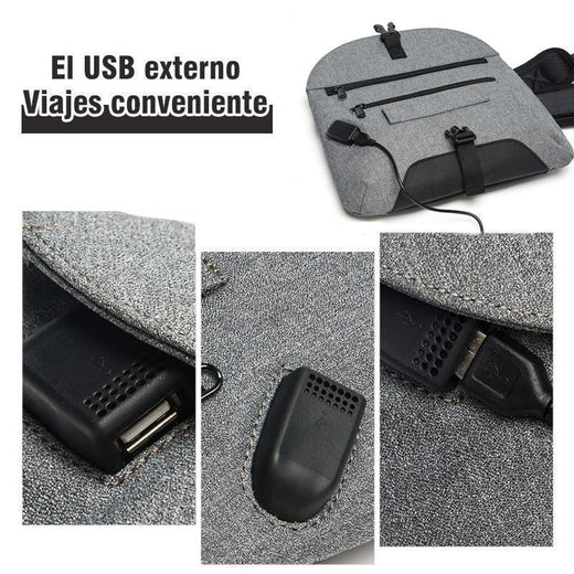 Bandolera vintage rectangular, bolso de tirantes