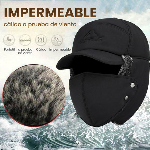 Unisex a prueba de viento y sombrero de protección y protección de la cara