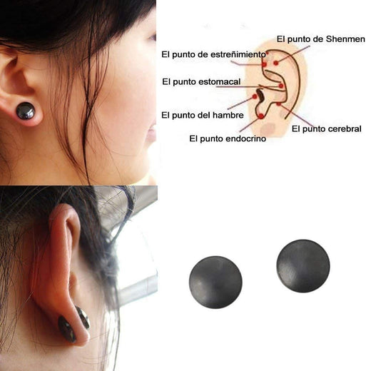 Pendientes de imán de acupresión (un par)