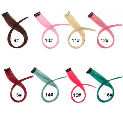 Clip de color en extensiones de cabello