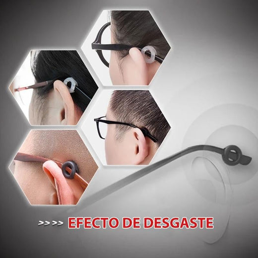 Retenedores de gafas confort antideslizantes redondos (5 pares)