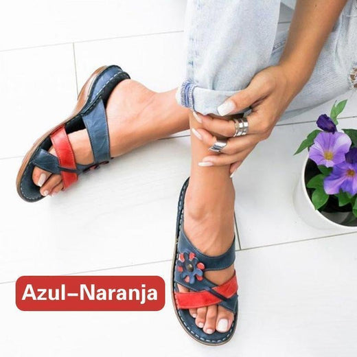 Sandalias cómodas y florales de verano para mujer