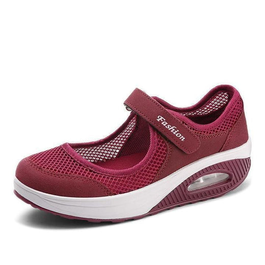 Zapatos femeninos de malla transpirable con Amortiguador de aire