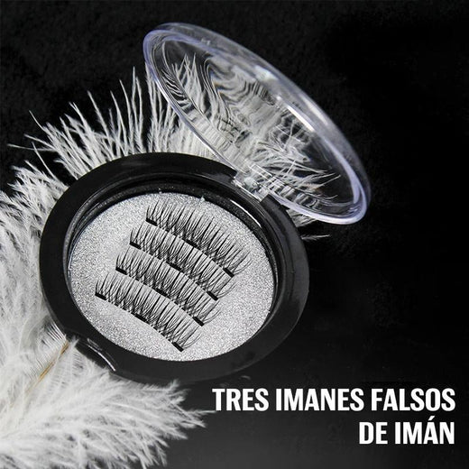 Pestañas magnéticas 3D sin pegamento
