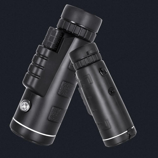 Telescopio monocular de alta potencia 12X50 con adaptador para teléfono inteligente y trípode