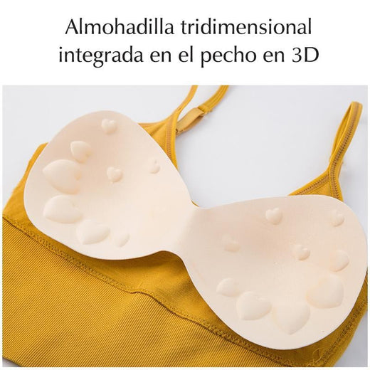 Top corta básica Sujetador deportivo para mujer