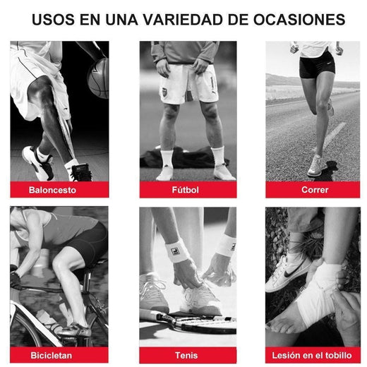 Tobillera Transpirable con Soporte Ajustable para Tobillo (Un Par)