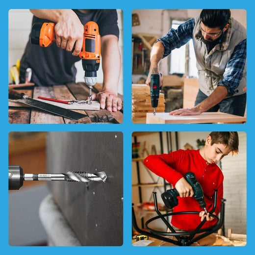 Brocas de Taladro de Perforar y Roscar 6 piezas