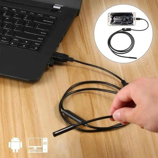 Android Endoscopio Cámara flexible e impermeable