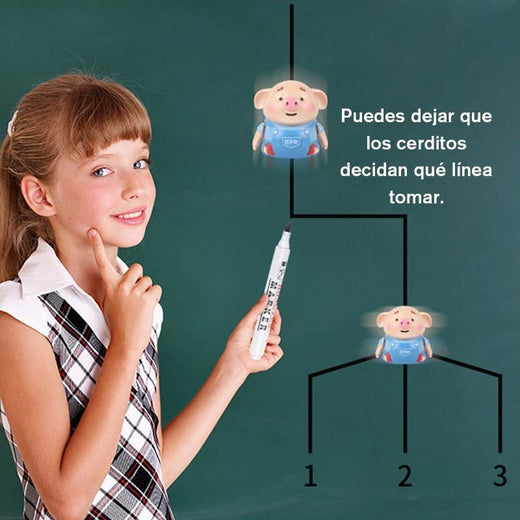 Pluma creativa educativa de Juguete Inductivo Cerdito