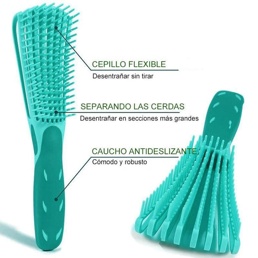 Cepillo para cabello liso y rizado