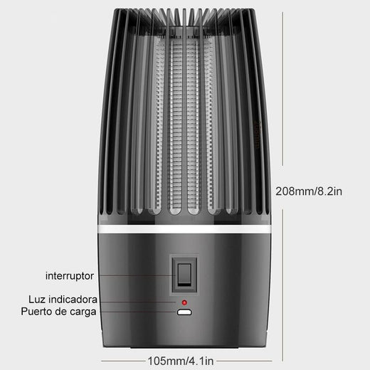 Asesino de mosquitos recargable 2 en 1