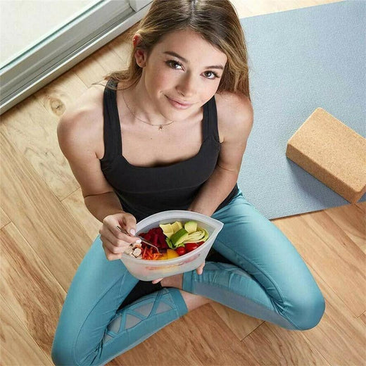 Bolsas reutilizables de silicona para almacenamiento de alimentos (3 PCS)