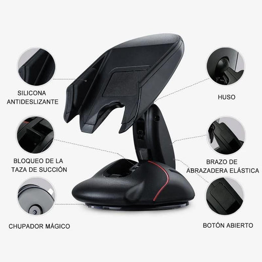 Soporte de ratón giratorio del coche del sostenedor para móvil