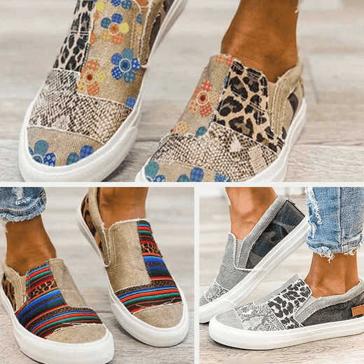 Zapatos de lona casuales Slacker de fondo plano