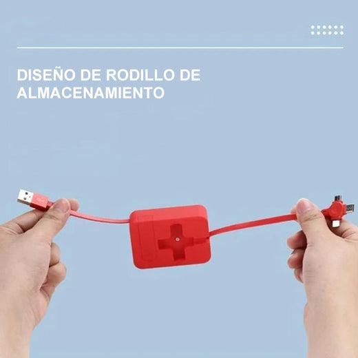 Soporte para teléfono con cable de datos 4 en 1