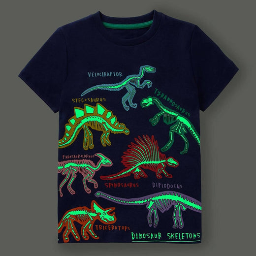 Camiseta Dinosaurio Luminoso