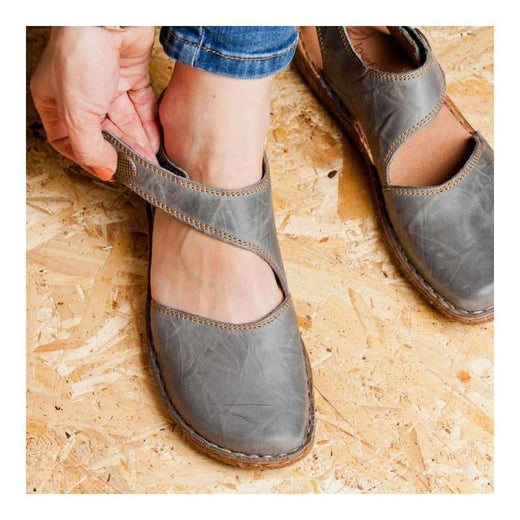 Sandalias Mary Jane con Velcro Vintage y Suaves