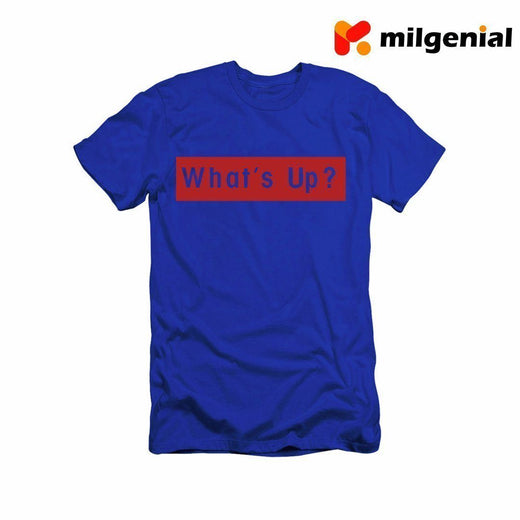 100% Algodón Camiseta Estampada de Personalidad- What's Up? - ¿Qué Pasa?