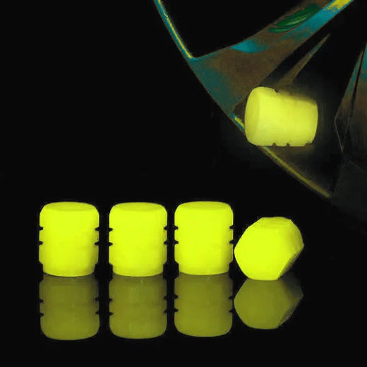 Tapas De Válvulas De Neumáticos Fluorescentes Universales