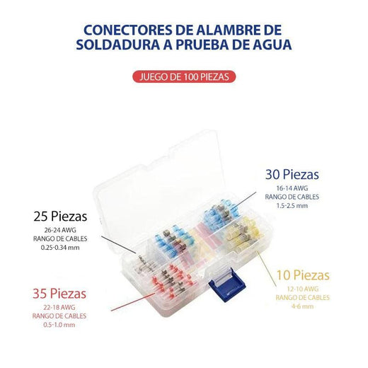 Conectores de alambre de soldadura a prueba de agua