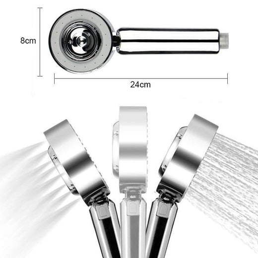 Rociador de ducha de doble cara de alta presión de agua