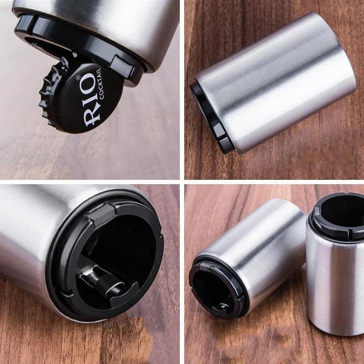 Abrebotellas de cerveza magnético-automático