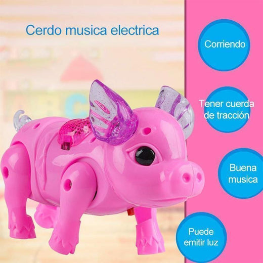 Caminando Cantado Juguete electrico de Cerdo Musical Ligero