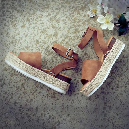 Sandalias con tira de plataforma