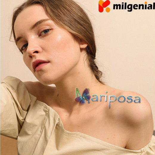 Collar invisible de mariposa