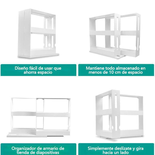 Bastidor de almacenamiento giratorio multifunción