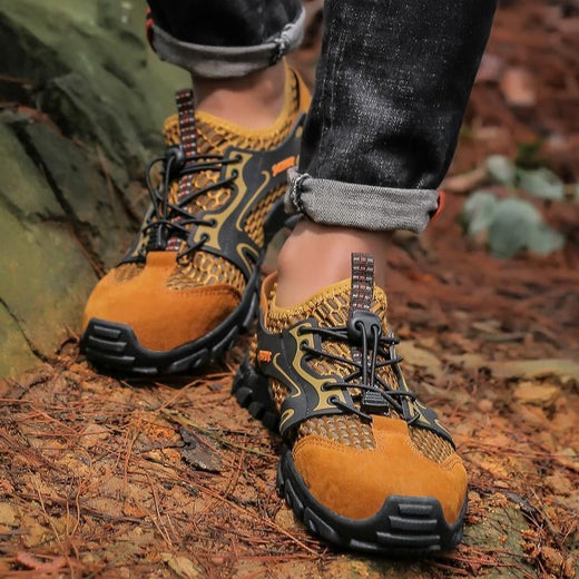 Zapatos Ligeros De Malla Transpirable Para Caminar Al Aire Libre Para Hombres