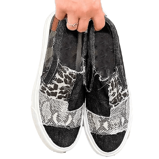 Zapatos de lona casuales Slacker de fondo plano