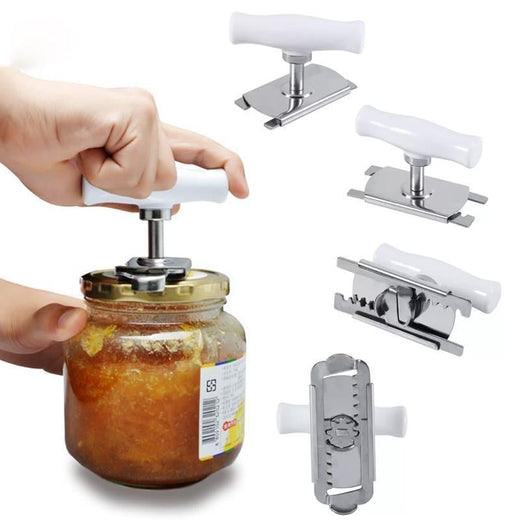 Abrelatas de acero inoxidable de tamaƱo ajustable