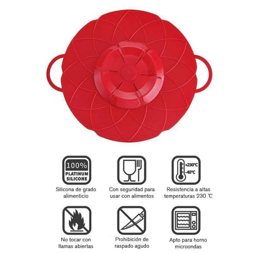 Tapa de silicona de evitar el desbordamiento