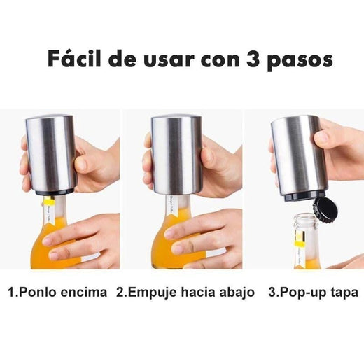 Abrebotellas de cerveza magnético-automático
