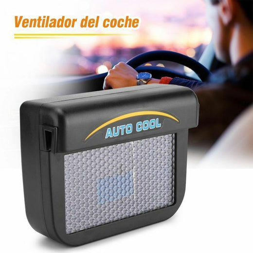 Ventilador de la ventana del coche usando energía solar