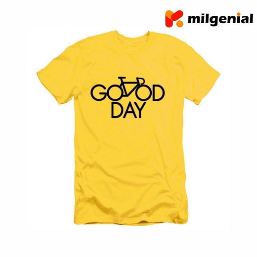 100% Algodón Camiseta Estampada de Personalidad- Good Day (Un Buen Día)