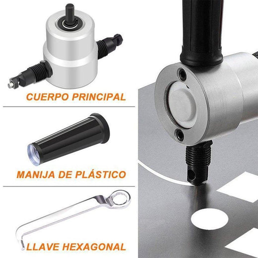 Bequee Cortador de Doble Cabeza para Chapa Metálica