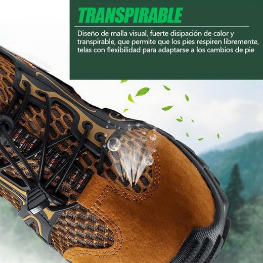 Zapatos Ligeros De Malla Transpirable Para Caminar Al Aire Libre Para Hombres