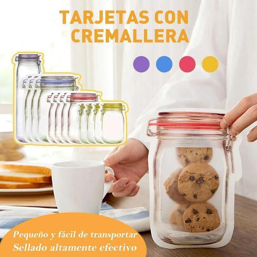 Bolsas con cremallera, juego de 5