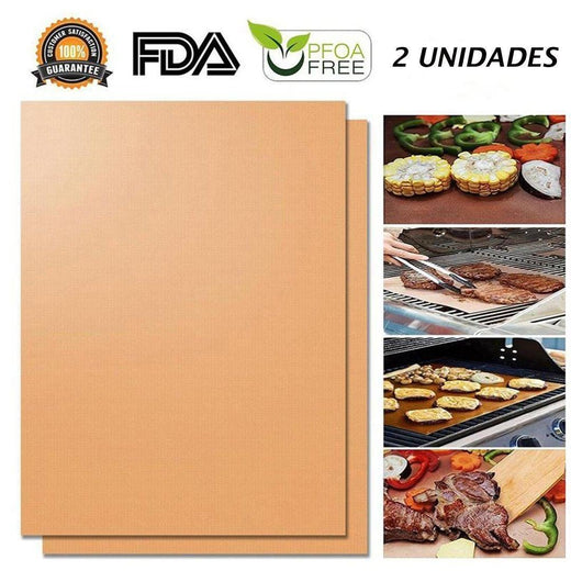 100% Antiadherente Alfombrilla para Barbacoa
