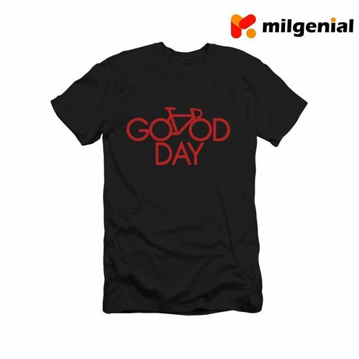 100% Algodón Camiseta Estampada de Personalidad- Good Day (Un Buen Día)