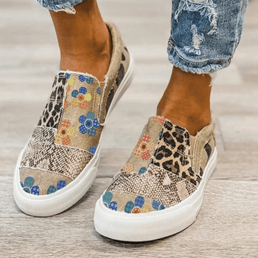 Zapatos de lona casuales Slacker de fondo plano